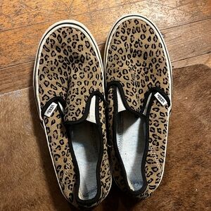 Vans Leopard Slip-Ons